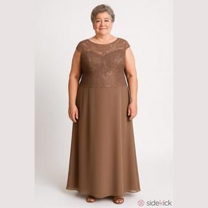 Jade Couture by Jasmine Elegant Mother Of The Bride Dress K188013 In Mocha 28